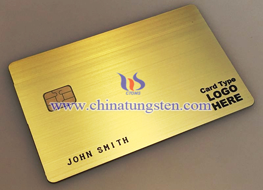  imagen de tarjeta de crédito de tungsteno 